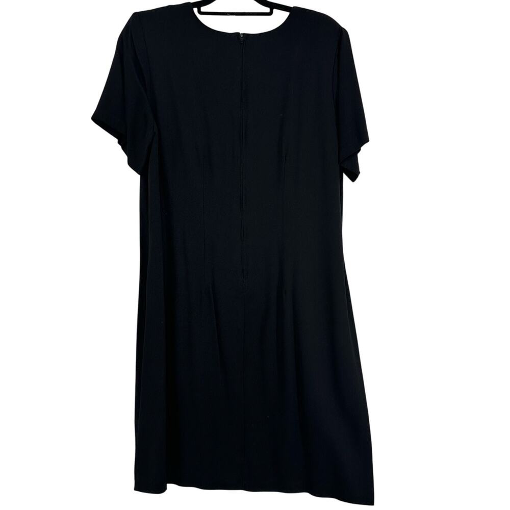 Vintage Betsy's Things Black Dress Size 16 Classic Basic Minimalist Simple 1990s - Picture 2 of 5